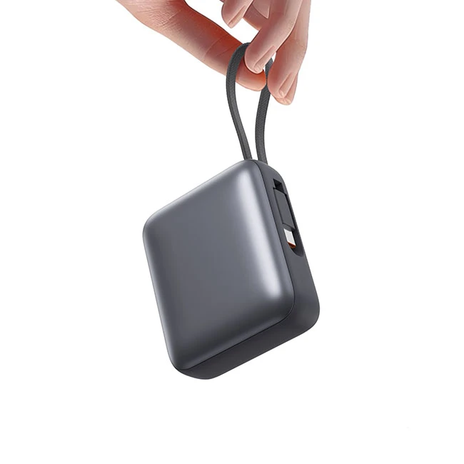 Small Power Bank With Built in Cable best